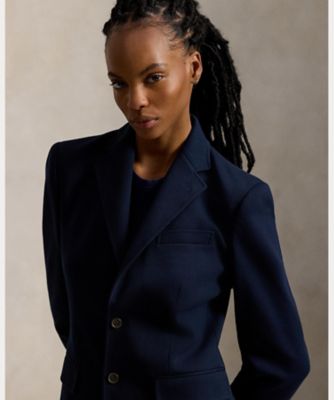 シングルブレステッド ポンチ ブレザー