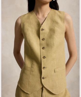 rehellinen vest 金魚ベスト リネン　作家　ベスト　タンク DAリネンベスト チャコールグレー da linen vest charcoalgrey