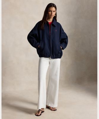 美品 POLO RALPH LAUREN コットンストレッチ ダブルジャケット ダブルフェイスド コットン ジャケット