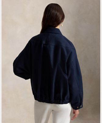 美品 POLO RALPH LAUREN コットンストレッチ ダブルジャケット ダブルフェイスド コットン ジャケット