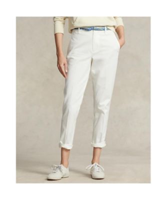 【新品】RLX RALPH LAUREN スリムフィットパンツ 32 白 クロップド スリム フィット ツイル チノ パンツ | POLO RALPH