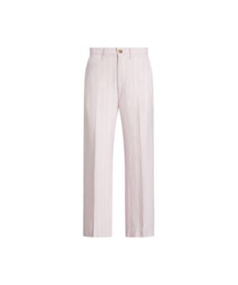 ストライプド リネン ワイドレッグ パンツ | POLO RALPH LAUREN WOMENS 