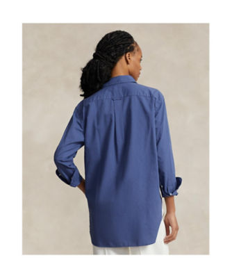 オーバーサイズ フィット コットン ツイル シャツ | ファッション・服