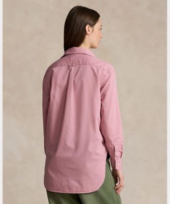 オーバーサイズ フィット コットン ツイル シャツ | POLO RALPH