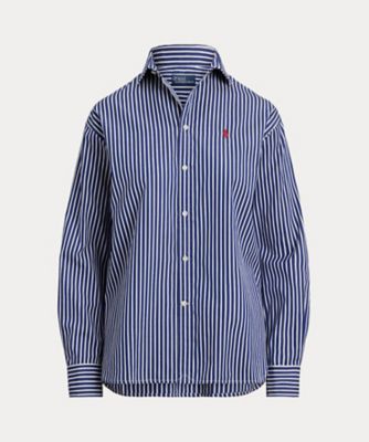 POLO RALPH LAUREN ストライプシャツドレス　サイズ4 POLO RALPH LAUREN シャツワンピース ベルテッド ストライプド