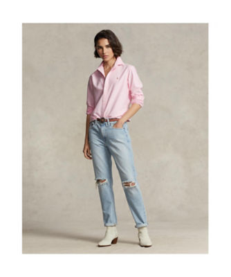 ラルフローレン 極美品 現行 クラシックフィットシャツ S ベージュ クラシック フィット オックスフォード キャンプ シャツ