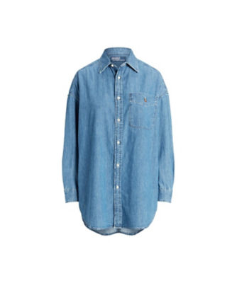 ローレン　ラルフローレン　ロングシャツ　オーバーサイズ　シャツ　米国購入　新品