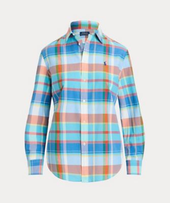 リラックスド フィット チェック コットン シャツ | POLO RALPH LAUREN 