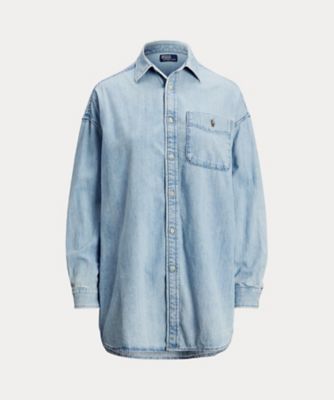 ＜POLO RALPH LAUREN WOMENS (Women)＞オーバーサイズ　コットン　デニム　シャツ　ＷＭＰＯＳＨＴＮＤＯ２０８１４