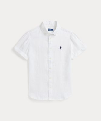 POLO RALPH LAUREN WOMENS (Women)/ポロ ラルフ ローレン リネン　ショートスリーブ　シャツ　ＷＭＰＯＳＨＴＮＤＯ２０８４７