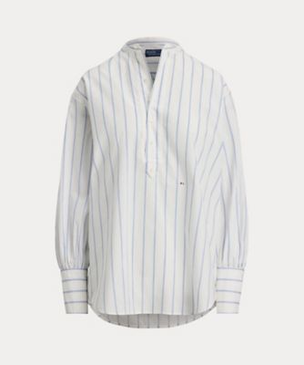 POLO RALPH LAUREN WOMENS (Women)/ポロ ラルフ ローレン ストライプド　コットン　ドビー　トップス　ＷＭＰＯＳＨＴＮＤＯ２０８８４