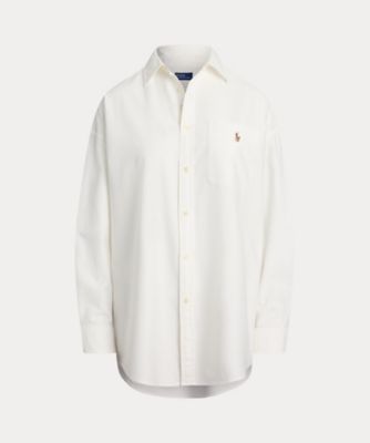 POLO RALPH LAUREN WOMENS (Women)/ポロ ラルフ ローレン ビッグ　コットン　オックスフォード　シャツ　ＷＭＰＯＳＨＴＮＤＯ２０９０４