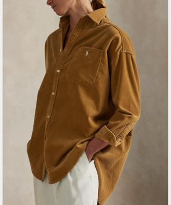 ビッグ コットン コーデュロイ シャツ