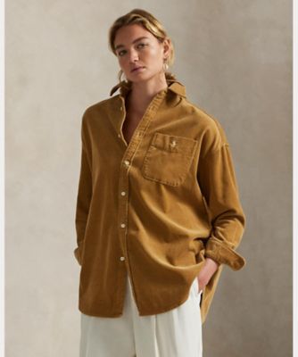 【POLO RALPH LAUREN】長袖シャツ　コーデュロイ　※未着用 ビッグ コットン コーデュロイ シャツ