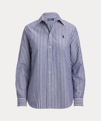 ＜POLO RALPH LAUREN WOMENS (Women)＞クラシック　フィット　ストライプド　コットンリネン　シャツ　ＷＭＰＯＳＨＴＮＤＯ２０９１７