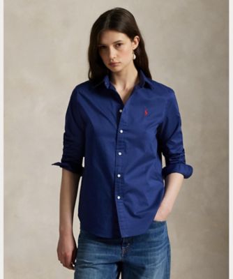 POLO RALPH LAUREN　コットン ツイル シャツ　XXS ロゴ フリース カラード スウェットシャツ