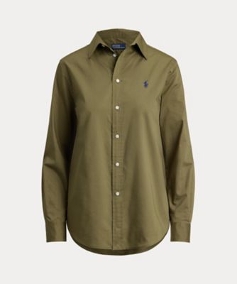 クラシック フィット コットン ツイル シャツ