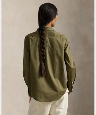 クラシック フィット コットン ツイル シャツ 
