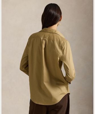 クラシック フィット コットン ツイル シャツ 
