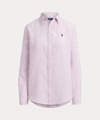 ＜POLO RALPH LAUREN WOMENS (Women)＞クラシック　フィット　ストライプド　リネン　シャツ　ＷＭＰＯＳＨＴＮＤＯ２１０７２