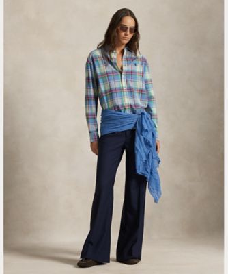 ラルフローレン ボウタイ シャツ レディース チェック XS POLO RALPH LAUREN - ラルフローレン ボウタイ シャツ レディース