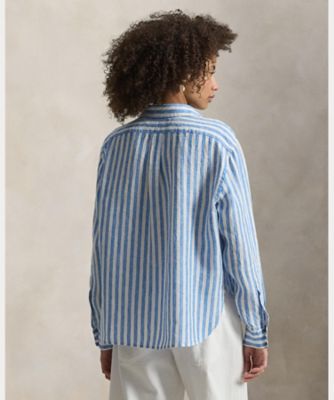 美品♪ポロラルフローレン リネン ラップスカート ギンガムチェック ブルー XS 中古・古着通販】POLO RALPH LAUREN (ポロ・ラルフローレン) リネン