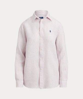 ＜POLO RALPH LAUREN WOMENS (Women)＞クラシック　フィット　ストライプド　リネン　シャツ　ＷＭＰＯＳＨＴＮＤＯ２１１０１