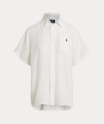 ＜POLO RALPH LAUREN WOMENS (Women)＞オーバーサイズ　フィット　リネン　ショートスリーブ　シャツ　ＷＭＰＯＳＨＴＮＤＯ２１１４４