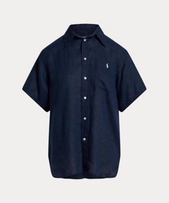 ＜POLO RALPH LAUREN WOMENS (Women)＞オーバーサイズ　フィット　リネン　ショートスリーブ　シャツ　ＷＭＰＯＳＨＴＮＤＯ２１１４６