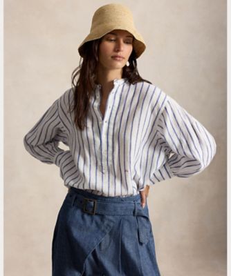 【最高級 リネンシャツ】 ラルフローレン シャツ ブラウス 日本製　NO3597 Ralph Lauren - 【最高級 リネンシャツ】 ラルフローレン 長袖 シャツ