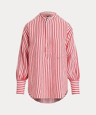 ＜POLO RALPH LAUREN WOMENS (Women)＞ストライプド　リネンコットン　シャツ　ＷＭＰＯＳＨＴＮＤＯ２１１８１