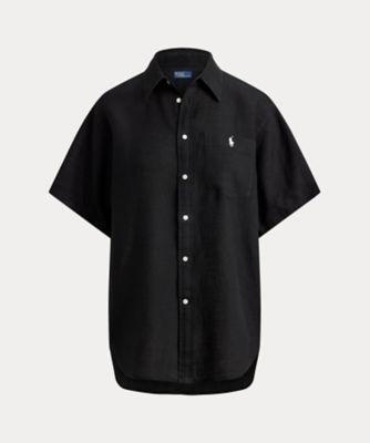 ＜POLO RALPH LAUREN WOMENS (Women)＞オーバーサイズ　フィット　リネン　ショートスリーブ　シャツ　ＷＭＰＯＳＨＴＮＤＯ２１１８８