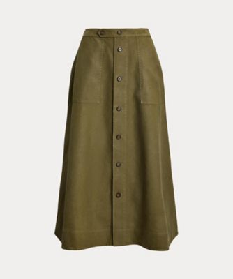＜POLO RALPH LAUREN WOMENS (Women)＞ヘンプＡライン　ミディ　スカート　ＷＭＰＯＳＫＴＮＤＣ２０１０２