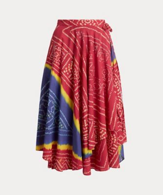 ＜POLO RALPH LAUREN WOMENS (Women)＞プリント　コットン　ラップ　スカート　ＷＭＰＯＳＫＴＮＤＣ２０１４７