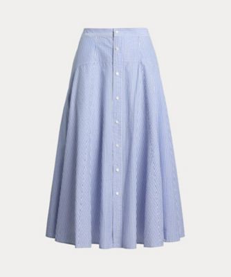 ＜POLO RALPH LAUREN WOMENS (Women)＞ストライプド　コットン　シアサッカー　スカート　ＷＭＰＯＳＫＴＮＤＲ２０１３１