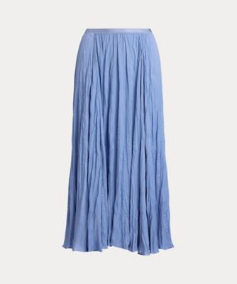 ＜POLO RALPH LAUREN WOMENS (Women)＞クリンクルド　サテン　Ａライン　スカート　ＷＭＰＯＳＫＴＮＤＲ２０１３８