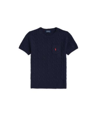 ＜三越伊勢丹/公式＞ POLO RALPH LAUREN WOMENS (Women)/ポロ ラルフ ローレン ケーブル ウールカシミヤ ショートスリーブ セーター 400ブルー トップス【三越伊勢丹/公式】