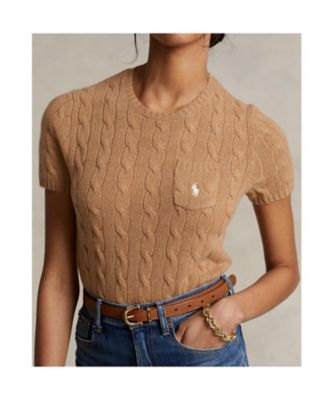 ケーブル ウールカシミヤ ショートスリーブ セーター の通販 | 三越 