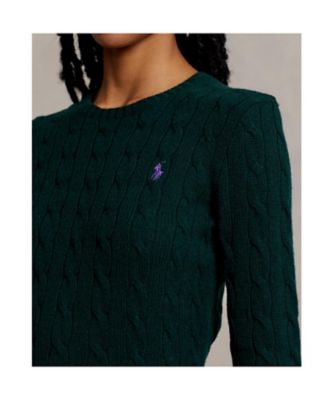 【美品】STONE  オリーブ クルーネックセーター ケーブル ウールカシミヤ クルーネック セーター | POLO RALPH LAUREN