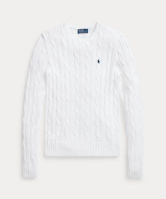 ＜POLO RALPH LAUREN WOMENS (Women)＞ケーブルニット　コットン　クルーネック　セーター