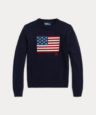 ＜POLO RALPH LAUREN WOMENS (Women)＞フラッグ　コットン　クルーネック　セーター　ＷＭＰＯＳＷＥＮＣ０２０９１３