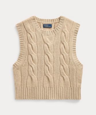 ＜POLO RALPH LAUREN WOMENS (Women)＞クロップド　ケーブル　ウールカシミヤ　セーター