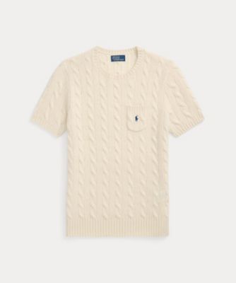 ＜POLO RALPH LAUREN WOMENS (Women)＞ケーブル　ウールカシミヤ　ショートスリーブ　セーター