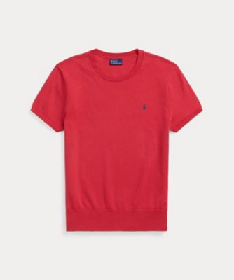 POLO RALPH LAUREN WOMENS (Women)/ポロ ラルフ ローレン コットンブレンド ショートスリーブ セーター WMPOSWENC021177