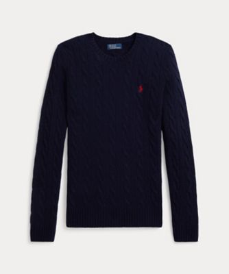 ＜POLO RALPH LAUREN WOMENS (Women)＞ケーブル　ウールカシミヤ　クルーネック　セーター　　ＷＭＰＯＳＷＥＮＣ０２１２２１
