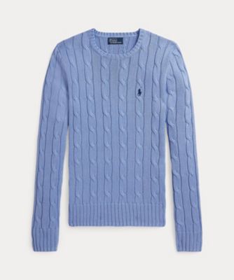 ＜POLO RALPH LAUREN WOMENS (Women)＞ケーブルニット　コットン　クルーネック　セーター　ＷＭＰＯＳＷＥＮＣ０２１２２３