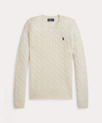 ＜POLO RALPH LAUREN WOMENS (Women)＞ケーブル　ウールカシミヤ　クルーネック　セーター　ＷＭＰＯＳＷＥＮＣ０２１２２４