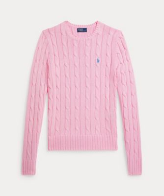 ＜POLO RALPH LAUREN WOMENS (Women)＞ケーブルニット　コットン　クルーネック　セーター　ＷＭＰＯＳＷＥＮＣ０２１２２７