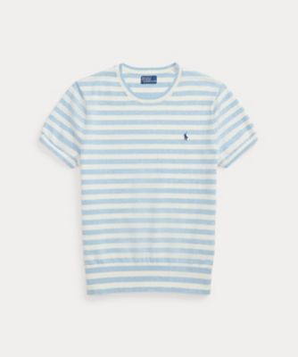 ＜POLO RALPH LAUREN WOMENS (Women)＞ストライプド　ショートスリーブ　セーター　ＷＭＰＯＳＷＥＮＣ０２１２３８
