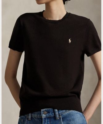 ショートスリーブ クルーネック セーター